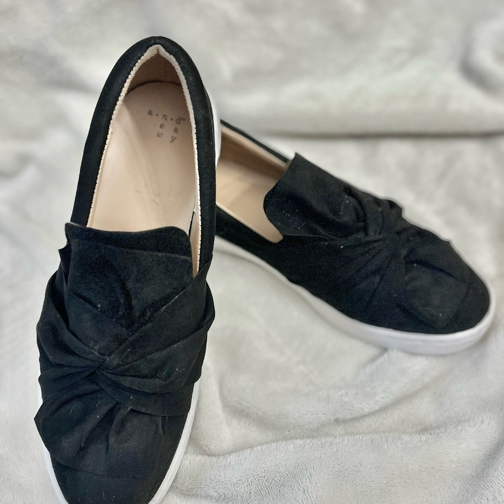 a new day Black Knot Detail Loafers